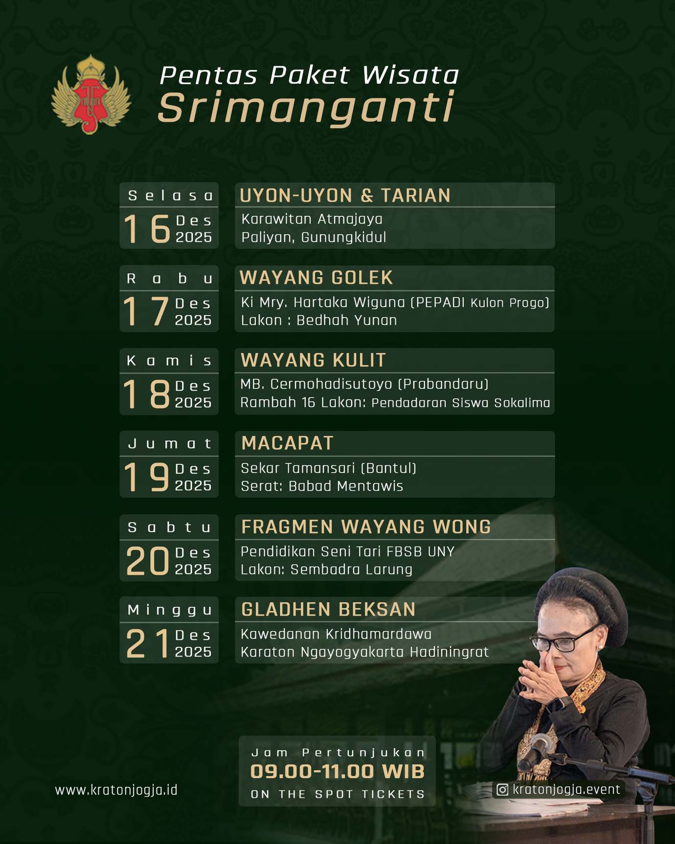 Image corner - Gladhen Beksan - Kawedanan Kridhamardawa Karaton Ngayogyakarta Hadiningrat